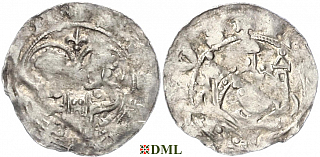 Денарий, Германия, Саксония, Нижняя Саксония, Heinrich IV (1056-1106), м.д. Goslar, Dbg. 697