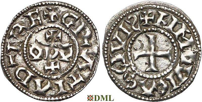 Денье, Каролинги, Eudes (Odo) (887-898), м.д. Limoges, Depeyrot 511