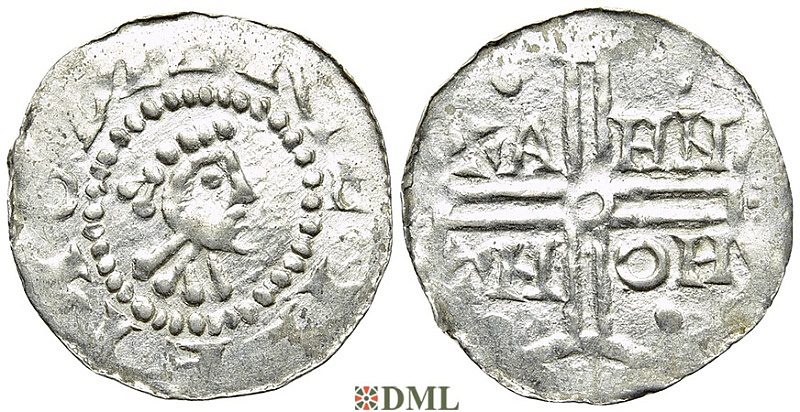 Денарий, Германия, Нижняя Лотарингия, Gf. Hermann (1020-1051), м.д. Emden