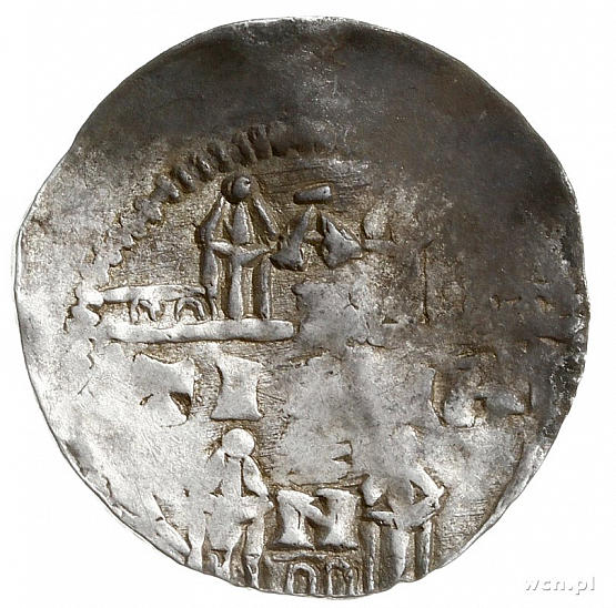 Денарий, Германия, Швабия, Heinrich II (1002-1024), м.д. Strassburg, Dbg. 920