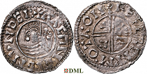 Денарий, Швеция, Olaf Skötkonung (995-1021), м.д. Sigtuna, Malmer -:-