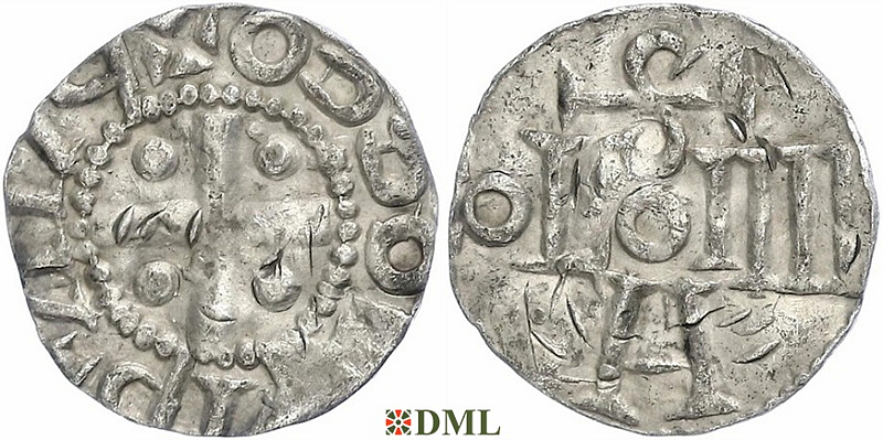 Денарий, Германия, Саксония, Anonymous bishop, м.д. Soest, Dbg. 