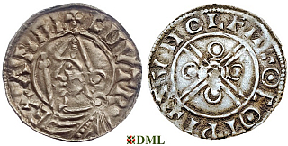 Денарий, Англия, Cnut (1016-1035), м.д. York, монетарий Sunnulfr, North 787