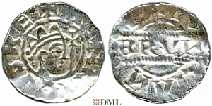 Денарий, Германия, Нижняя Лотарингия, Bruno III (1050-1057), м.д. Leeuwarden, Ilisch 2000, 21.14