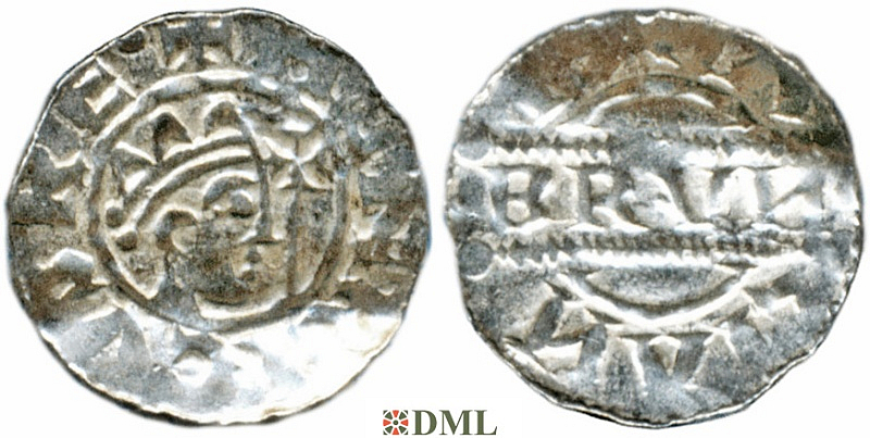 Денарий, Германия, Нижняя Лотарингия, Bruno III (1050-1057), м.д. Leeuwarden, Ilisch 2000, 21.14