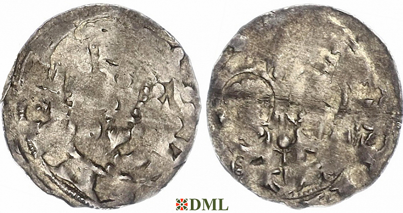 Денарий, Германия, Саксония, Нижняя Саксония, Heinrich IV (1056-1106), м.д. Goslar, Dbg. 674
