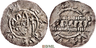 Денарий, Германия, Нижняя Лотарингия, Bruno III (1050-1057), м.д. Dokkum, Ilisch 2000, 21.19