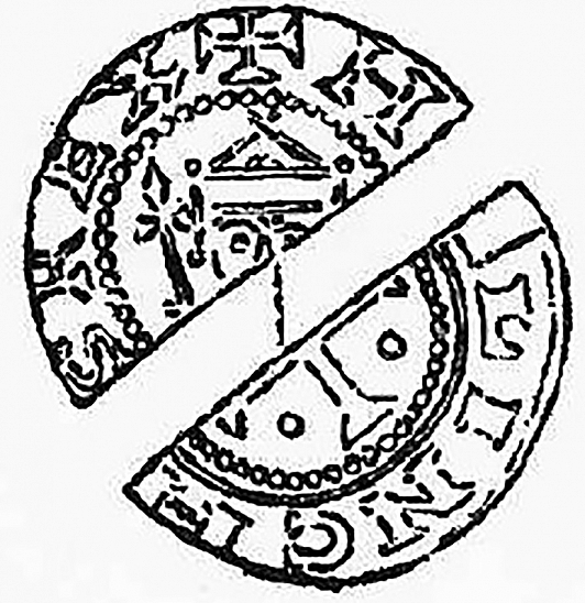Денарий, Германия, Саксония, Heinrich IV (1056-1084), м.д. Recklinghausen, Dbg. 2044