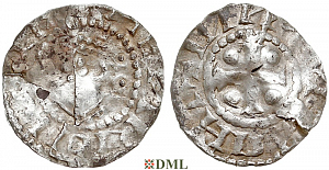 Денарий, Германия, Саксония, Heinrich II (1002-1024), м.д. Dortmund, Dbg. 749