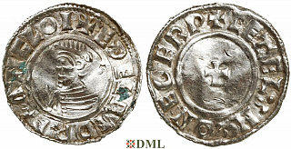 Денарий, Англия, Æthelred II (978-1016), м.д. York, монетарий Cetel, North 777