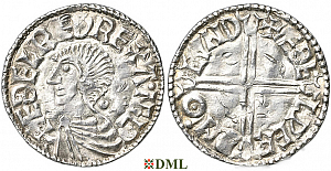 Денарий, Англия, Æthelred II (978-1016), м.д. London, монетарий Ædelperd, North 774