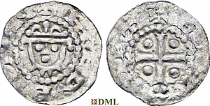 Денарий, Германия, Нижняя Лотарингия, Hermann (1059-1074), м.д. Jever, Dbg. 597