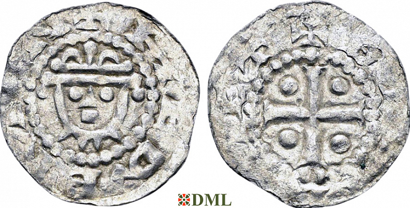 Денарий, Германия, Нижняя Лотарингия, Hermann (1059-1074), м.д. Jever, Dbg. 597