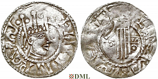 Денарий, Германия, Швабия, Heinrich II (1002-1024), м.д. Esslingen, Dbg. 951