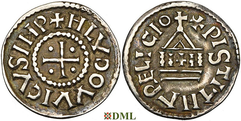 Денье, Каролинги, Louis le Pieux (814-840), Unknown mints, Depeyrot 1179