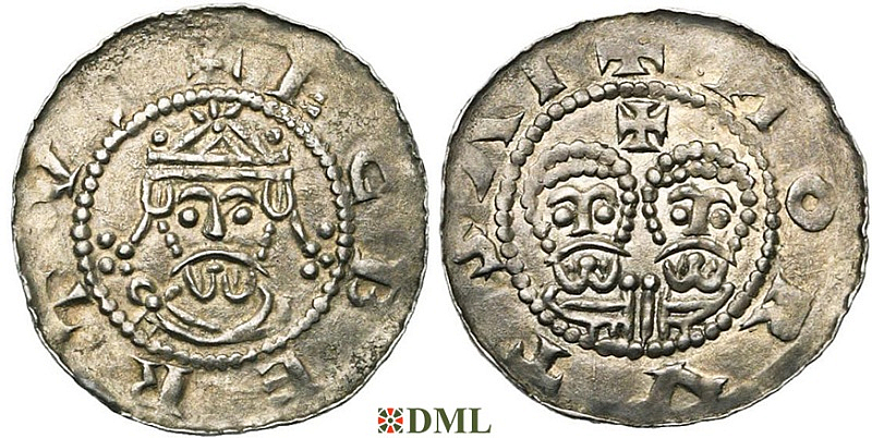 Денарий, Германия, Нижняя Лотарингия, Egbert II (1068-1090), м.д. Stavoren, Ilisch 2000, 22.2