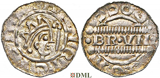 Денарий, Германия, Нижняя Лотарингия, Bruno III (1050-1057), м.д. Dokkum, Ilisch 2000, 21.22