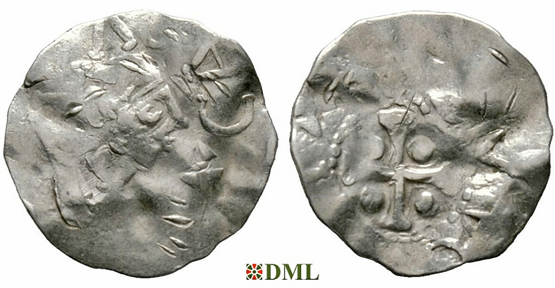 Денарий, Германия, Нижняя Лотарингия, Albert II (1031-1063), м.д. Namur, Ilisch 2014, 31.8