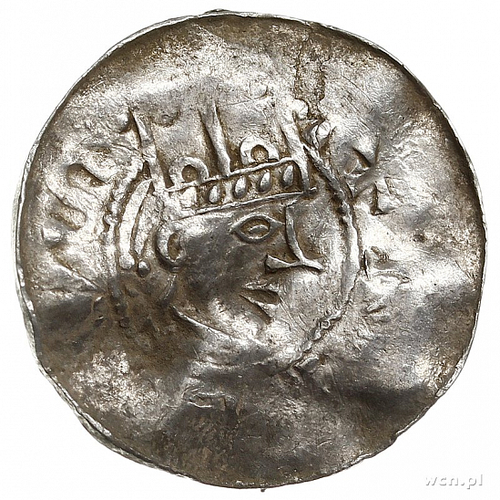 Денарий, Германия, Швабия, Heinrich II (1002-1024), м.д. Esslingen, Dbg. 951