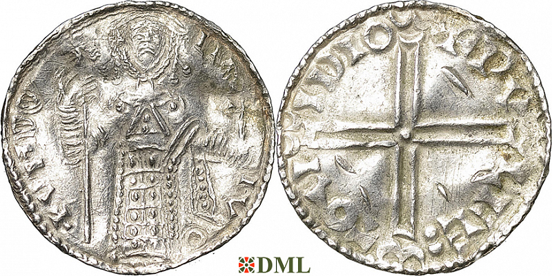 Денарий, Дания, Sven Estridsen (1047-1075), м.д. Lund, Hbg. 9