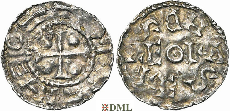 Денарий, Германия, Нижняя Лотарингия, Anonymous bishop, м.д. регион Meuse