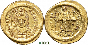 Солид, Византия, Justinian I (527-565), м.д. Constantinople