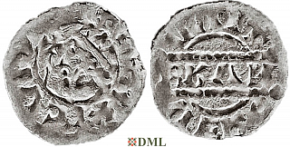 Денарий, Германия, Нижняя Лотарингия, Bruno III (1050-1057), м.д. Leeuwarden, Ilisch 2000, 21.15