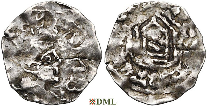 Денарий, Германия, Нижняя Лотарингия, Anonymous bishop, м.д. Maastricht, Ilisch 2014, 40.20