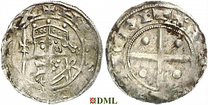 Денарий, Германия, Саксония, Heinrich IV (1056-1084), м.д. Dortmund, Dbg.
