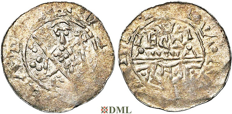 Денарий, Германия, Нижняя Лотарингия, Gf. Floris I (1049-1061), м.д. Leiden, Ilisch 2000 12.6
