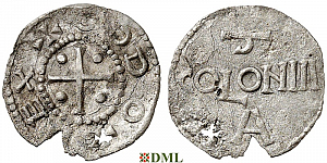 Обол, Германия, Нижняя Лотарингия, Otto III (983-1002), м.д. Koln, Dbg.