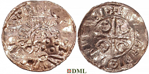Денарий, Дания, Сnut (1018-1035), м.д. Orbaek, Hbg. 54