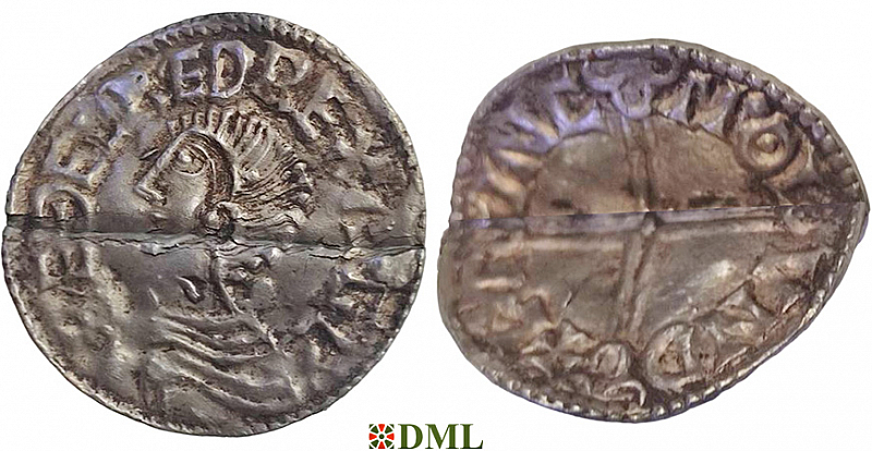 Денарий, Англия, Æthelred II (978-1016), м.д. London, монетарий ?, North 774