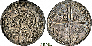 Денарий, Дания, Magnus I (1042-1047), м.д. Odense, Hbg. 30