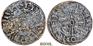 Денарий Англия, Edward III (1042-1066), м.д. Norwich, монетарий Dagfinnr, North 823