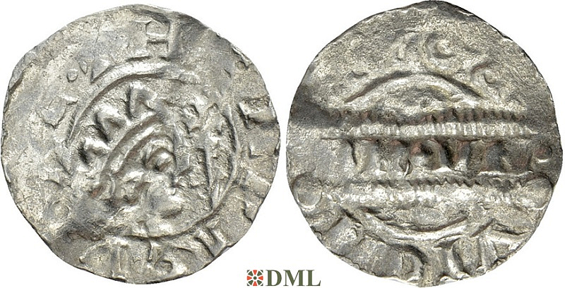 Денарий, Германия, Нижняя Лотарингия, Bruno III (1050-1057), м.д. Dokkum, Ilisch 2000, 21.19
