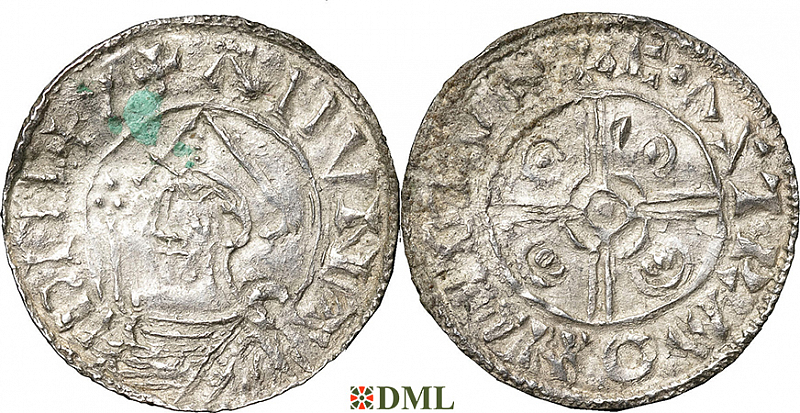 Денарий, Швеция, Anund (Jakob) Olofsson (1022-1050), м.д. Sigtuna, Malmer -