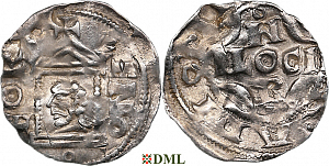 Денарий, Германия, Верхняя Лотарингия, Konrad II (1027-1039), Pilgrim (1027-1036), м.д. Andernach, Dbg. 452