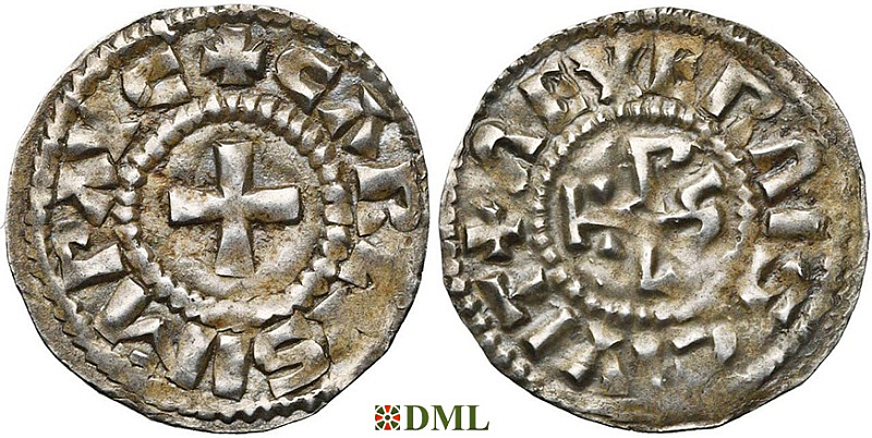Денье, Каролинги, Charles le Chauve (840-877), м.д. Nevers, Depeyrot 701