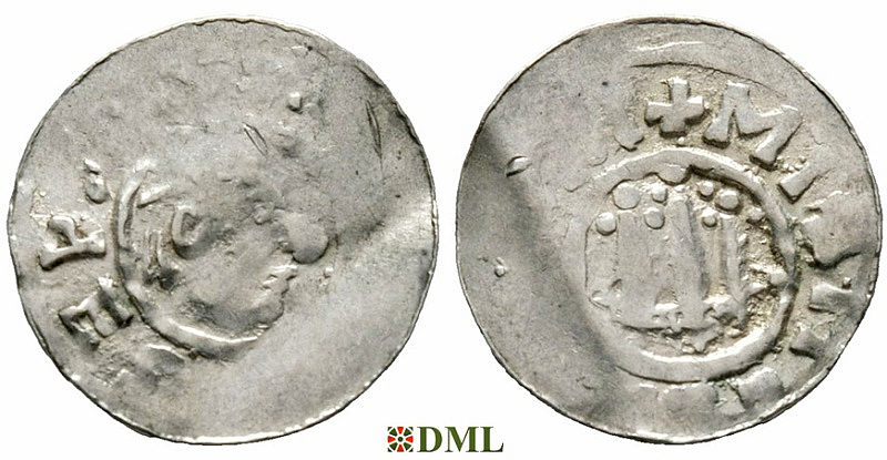 Денарий, Германия, Саксония, Godehard von Hildesheim (1022-1038), м.д. Hildesheim, Dbg.