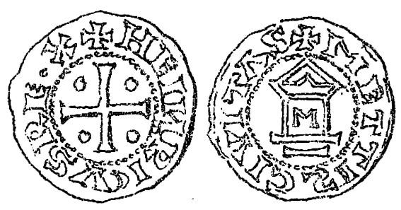 Денарий, Германия, Верхняя Лотарингия, Heinrich I (919-936), м.д. Metz, Dbg. 10