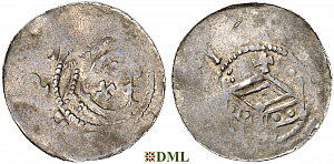 Денарий, Германия, Саксония, Azelin (1044-1054), м.д. Hildesheim, Dbg.
