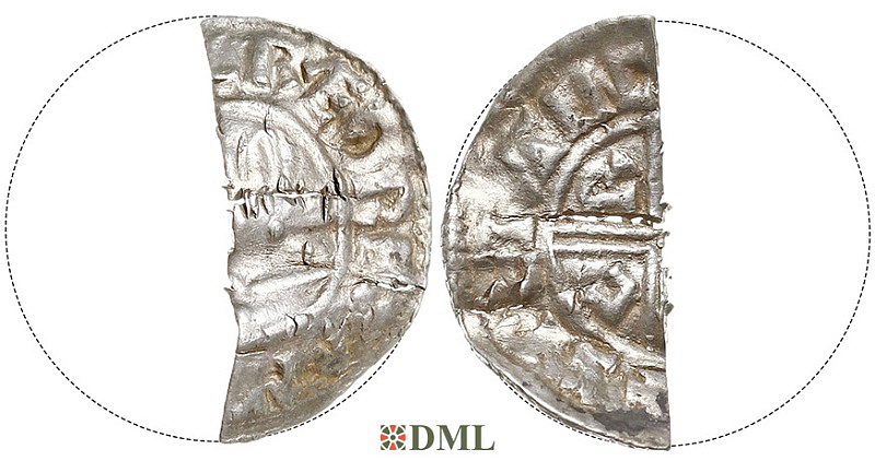 Денарий, Англия, Æthelred II (978-1016), м.д. Lincoln?, монетарий Swerting?, North 770