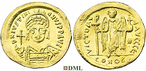 Солид, Византия, Justinian I (527-565), м.д. Constantinople