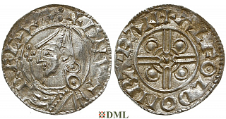 Денарий, Англия, Cnut (1016-1035), м.д. Bath, монетарий Ælfwold, North 787