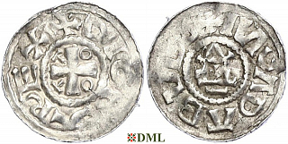 Денарий, Германия, Саксония, Otto III (983-1002), м.д. Magdeburg, Dbg. 639