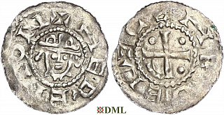 Денарий, Германия, Нижняя Лотарингия, Hermann (1059-1074), м.д. Jever, Dbg. 597