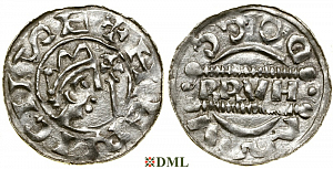 Денарий, Германия, Нижняя Лотарингия, Bruno III (1050-1057), м.д. Dokkum, Ilisch 2000, 21.19