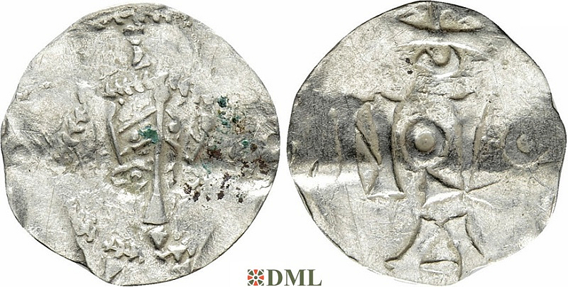Денарий, Германия, Нижняя Лотарингия, Anonymous bishop, м.д. Tiel, Ilisch 2000, 5.10