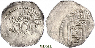 Денарий, Германия, Верхняя Лотарингия, Heinrich II (1002-1024), м.д. Trier, Dbg. 462